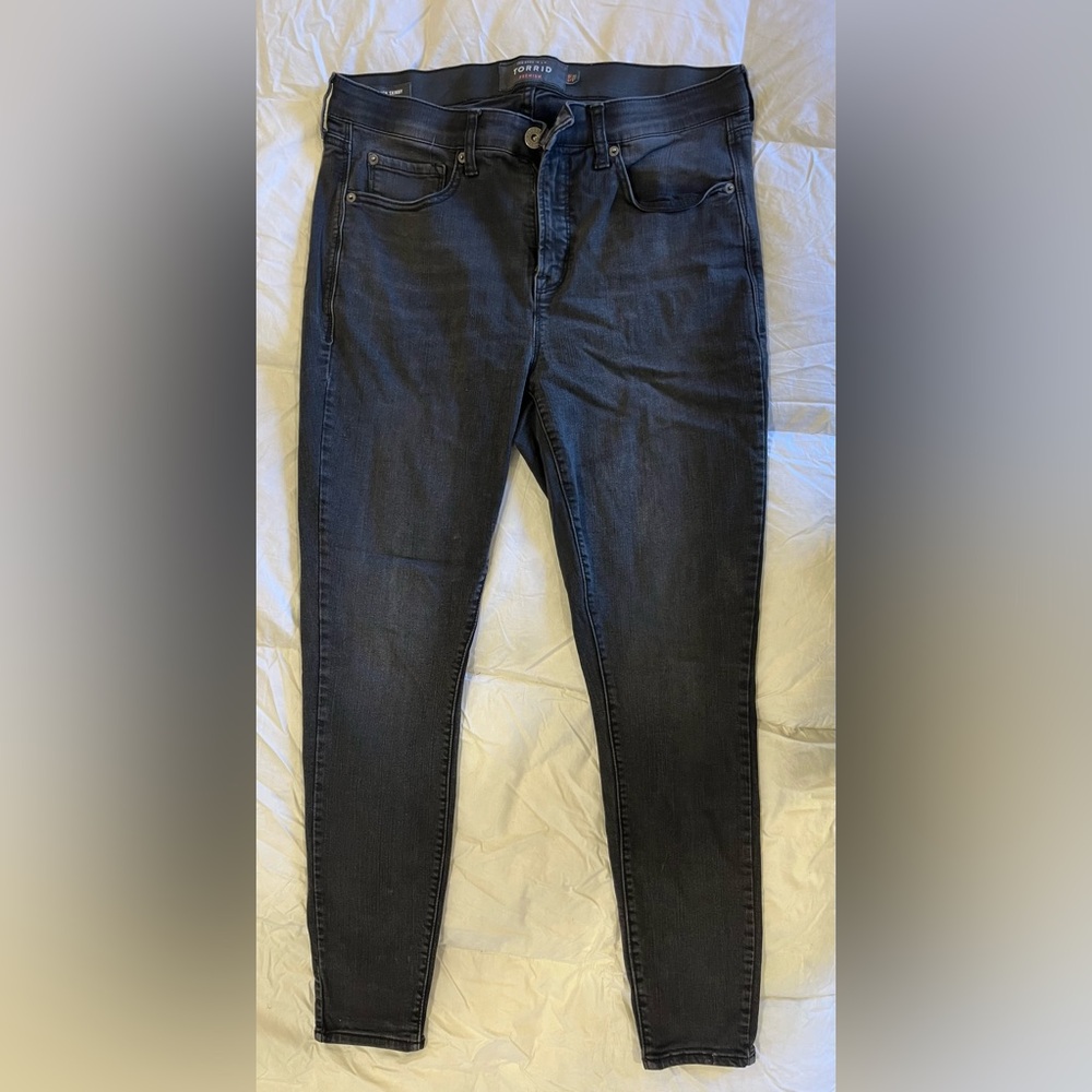 Torrid Sky High Skinny Black Jeans